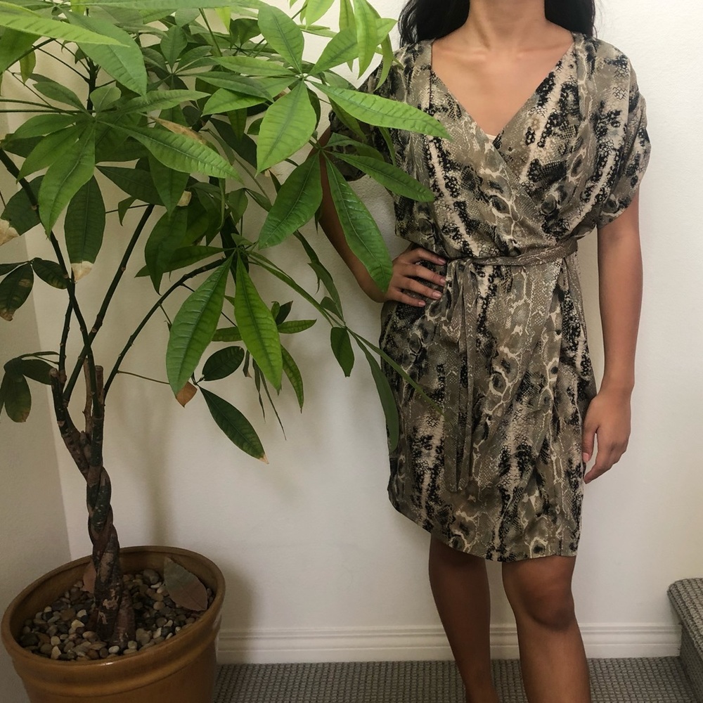 Heed Snakeskin Layered Dress